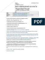 Obligaciones Administrativas Con La Seguridad Social