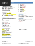 1 - Progress Test: Working With Words