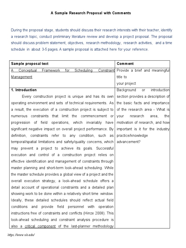 research proposal imrad format