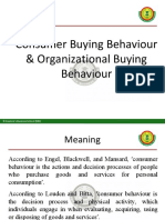 Consumer and Organisation Behaviour
