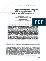 Help-Seeking and Helping Behavior in Children As A Function of Psychosocial Competence