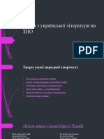 Твори з української літератури на ЗНО