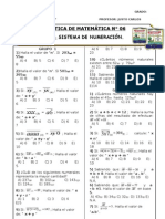 Práctica #15 - 1° - Sistema de Numeración