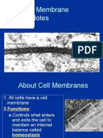 Cellular Membrane Notes