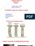 Eccentric Load on Short Columns