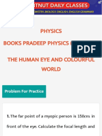 Physics Books Pradeep Physics (Hinglish) The Human Eye and Colourful World