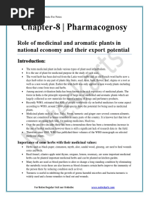 Pharmacognosy Notes