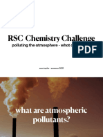 RSC Chemistry Challenge: Polluting The Atmosphere - What Can We Do?