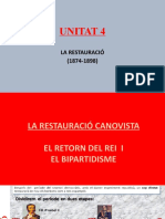 Unitat 4: La Restauració (1874-1898)