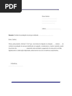 Modelo Carta de Cancelamento