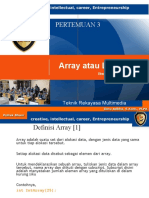 Pertemuan 3: Array Atau Larik