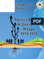 POLITICA NACIONAL DE GESTIËN DEL RIESGO - FINAL-Aprob Consejo de Gobierno (17-9-2015)
