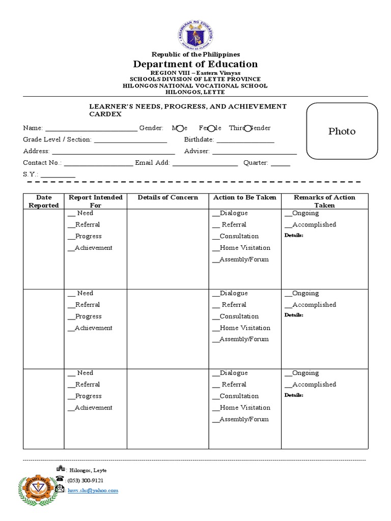 Student Cardex | PDF