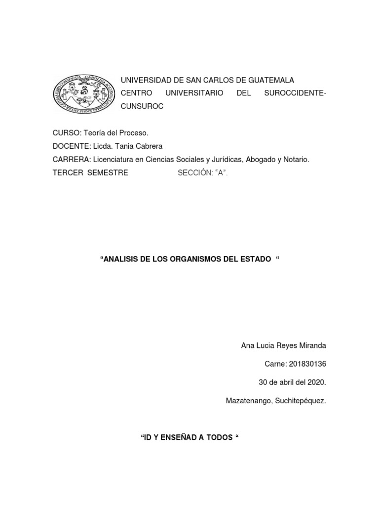 Análisis del Organismo Judicial en Guatemala | PDF | Judicaturas ...