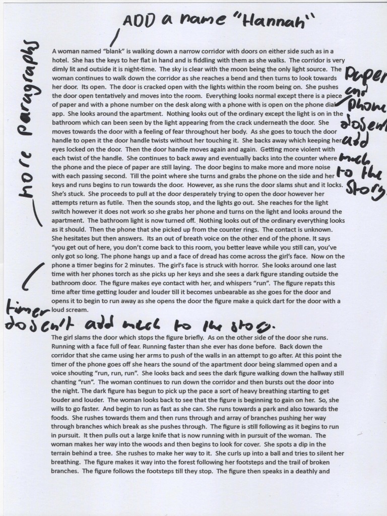 Story Draft 1 Written On | PDF