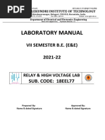 Relay & HV Lab Manual - 2020 Latest-1