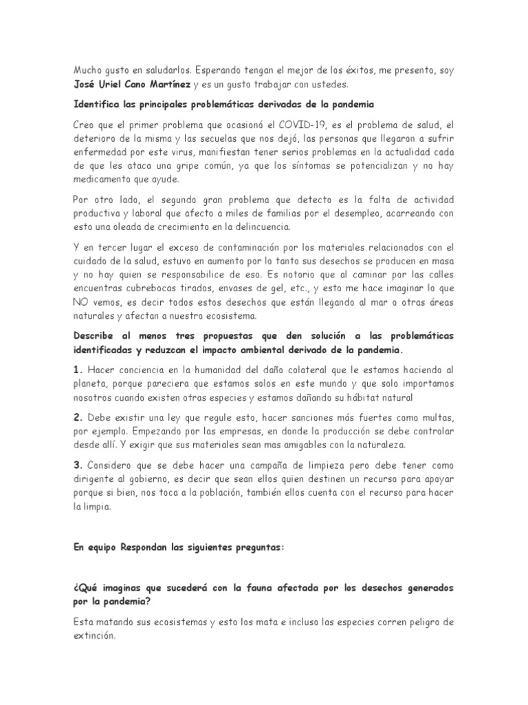Impacto del COVID-19 en Salud y Medio Ambiente | PDF | Residuos | Reciclaje
