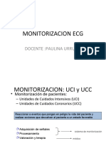 Monitorizacion Ecg: Docente:Paulina Urrutia