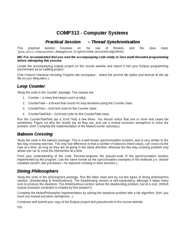 Java Thread Synchronization Practices | PDF | Applied Mathematics ...