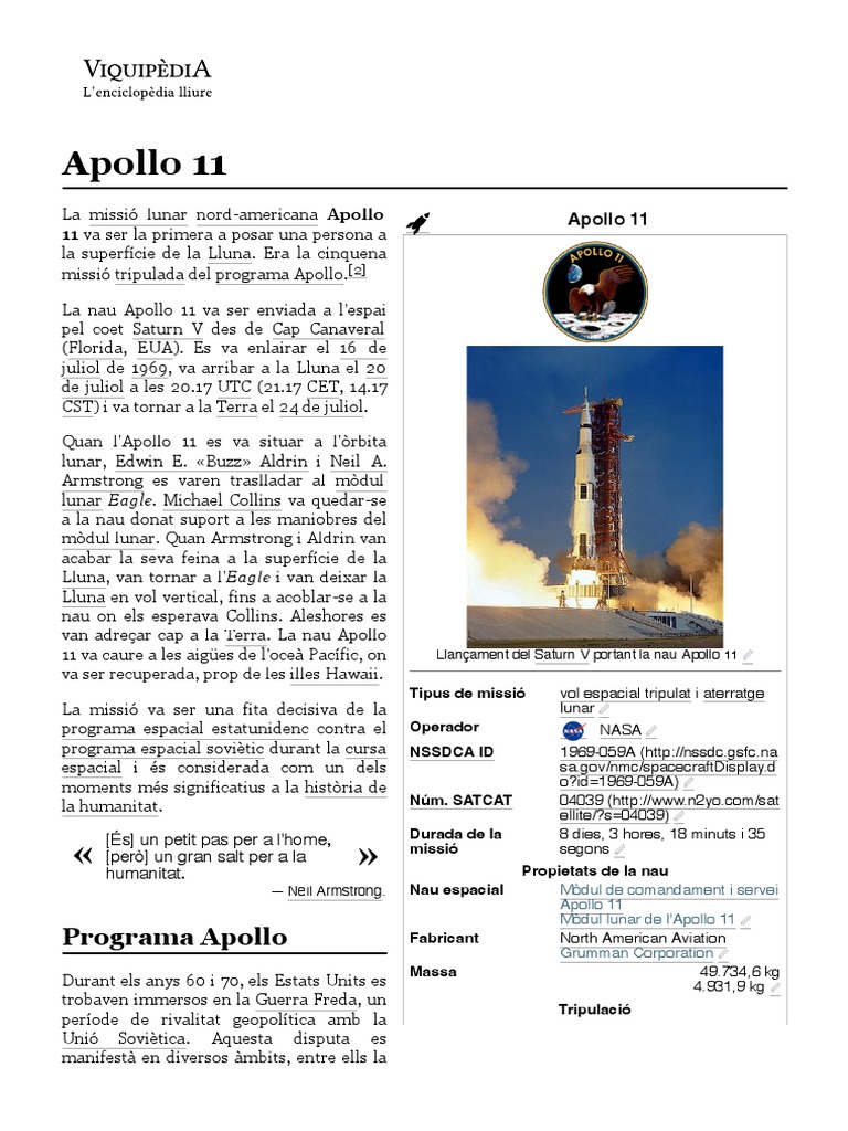 Apollo 11 | PDF