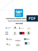 Bases de Competicion de Los C.U.M. 2019-20