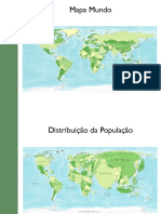 Mapa Mundial: Distribuição População, PIB, Saúde, Energia e Meio Ambiente