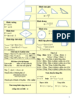 Hệ thống công thức toán lớp 5