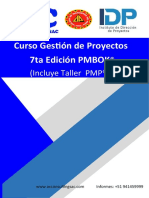® (Incluye Taller PMP®) : Curso Gestión de Proyectos 7ta Edición PMBOK