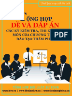 Ổng Hợp: Các Kỳ Ki Ểm Tra, Thi Kết Thúc Môn C Ủa Chương Trình Đào T Ạo Thẩm Phán