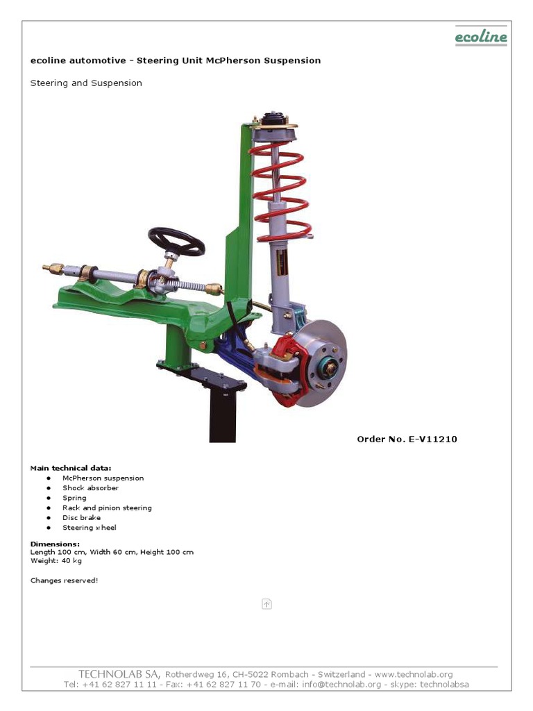 Steering and Suspension PDF