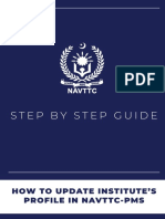 Step by Step Guide: How To Update Institute'S Profile in Navttc-Pms