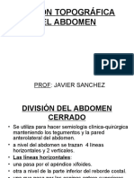 División Topográfica Del Abdomen