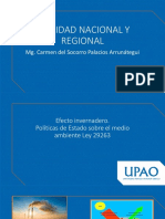 Realidad Nacional Y Regional: Mg. Carmen Del Socorro Palacios Arrunátegui