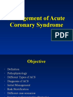 Management of Acute Coronary Syndrome