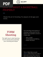 How To Shoot A Basketball Properly