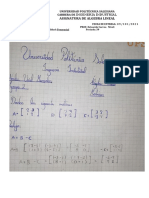 Asignatura de Algebra Lineal: Universidad Politécnica Salesiana Carrera de Ingeneria Industrial