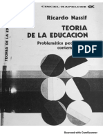 NASSIF, R. (1980) - Teoría de La Educación. Problemática Pedagógica Contemporánea. Cincel - Kapelusz. Págs 221-269