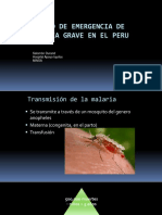 Manejo emergencia malaria grave Perú