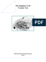 The Daphnia LC50 Toxicity Test: Earth and Environmental Science Lab 4