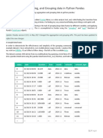 Summarise, aggregate and group data in Pandas with groupby