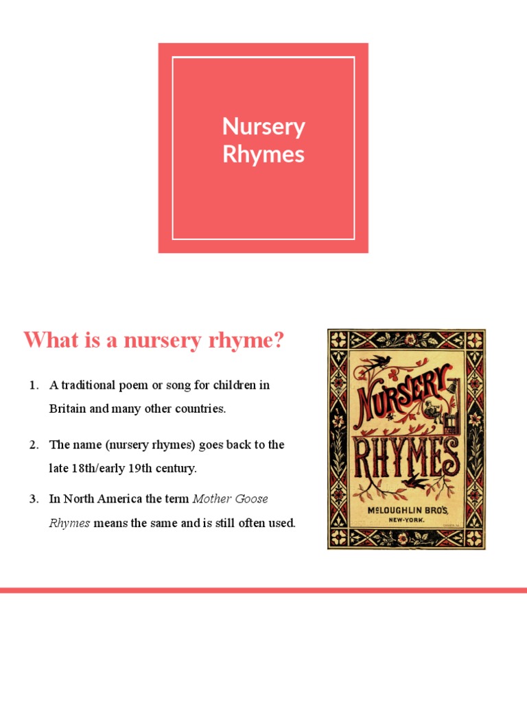 Nursery rhymes pdf