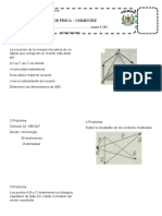 Examen Bimestral FISICA 5 Secundaria