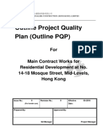 Outline Project Quality Plan (Outline PQP) : 其士建築 (香港) 有限公司 Chevalier Construction (Hong Kong) Limited