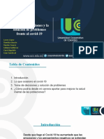 La Toma de Decisiones y La Solución de Problemas Frente Al Covid-19