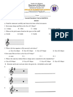 Second Periodical Test in MAPEH 6 Music