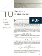 Límites y Continuidad: 10.1 10.2 10.3 10.4 Capítulo 10