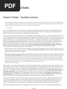 Organic Portals-Souless Humans