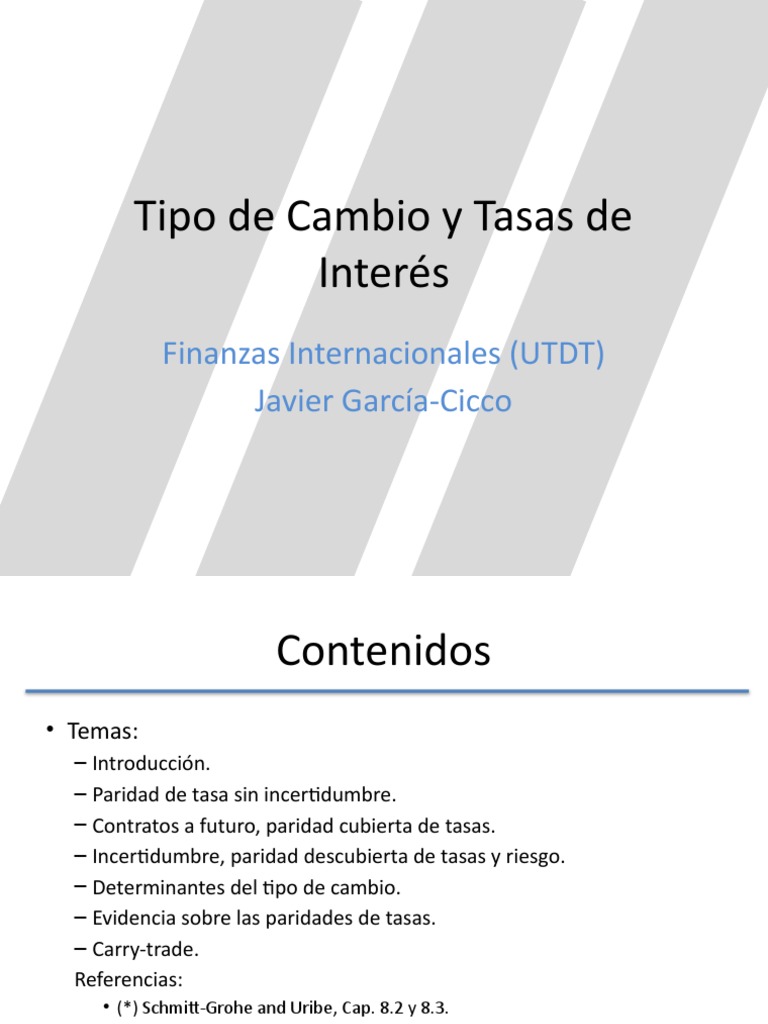 Clase02-Tipo de Cambio y Tasas de Interes | PDF | Tipo de cambio ...
