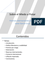 Sobre El Miedo A Flotar: Finanzas Internacionales (UTDT) Javier García-Cicco