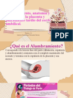 Alumbramiento, Anatomía y Fisiología de La Placenta y Pinzamiento Tardio Del Cordón Umbilical